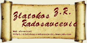 Zlatokos Radosavčević vizit kartica